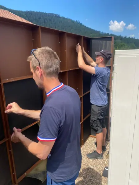 Schallschutzwand zum Zusammenstellen