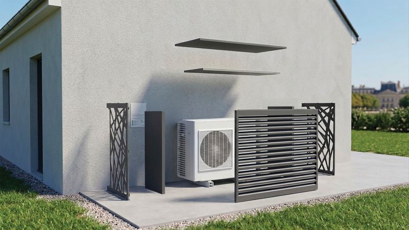 Klimaanlage: Akustikverkleidung Modell "Bimaterial"