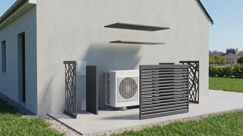 Klimaanlage: Akustikverkleidung Modell "Bimaterial"