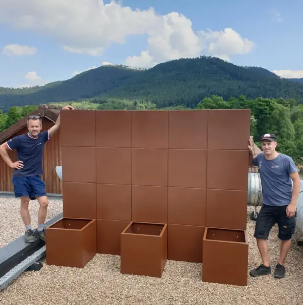 Schallschutzwand zum Zusammenstellen