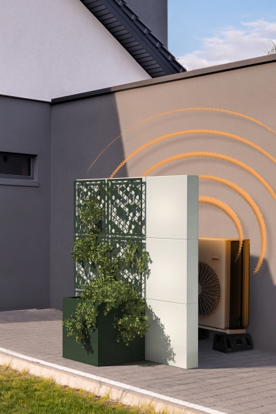 Option Metall-Dekor Hexa für Schallschutzkassetten
