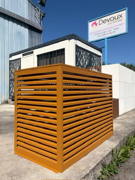 Einhausung Wärmepumpe: Modell 4 SEITEN