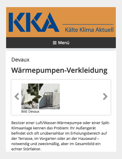 Kälte Klima Aktuelle – November 2022, Website